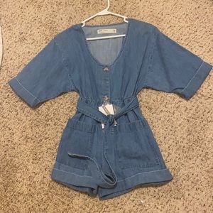 ASOS denim romper (petite)